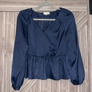 17. The Korner navy blouse